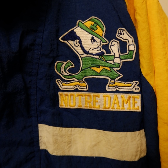VINTAGE Notre Dame Apex One Windbreaker Jacket - Picture 2 of 7